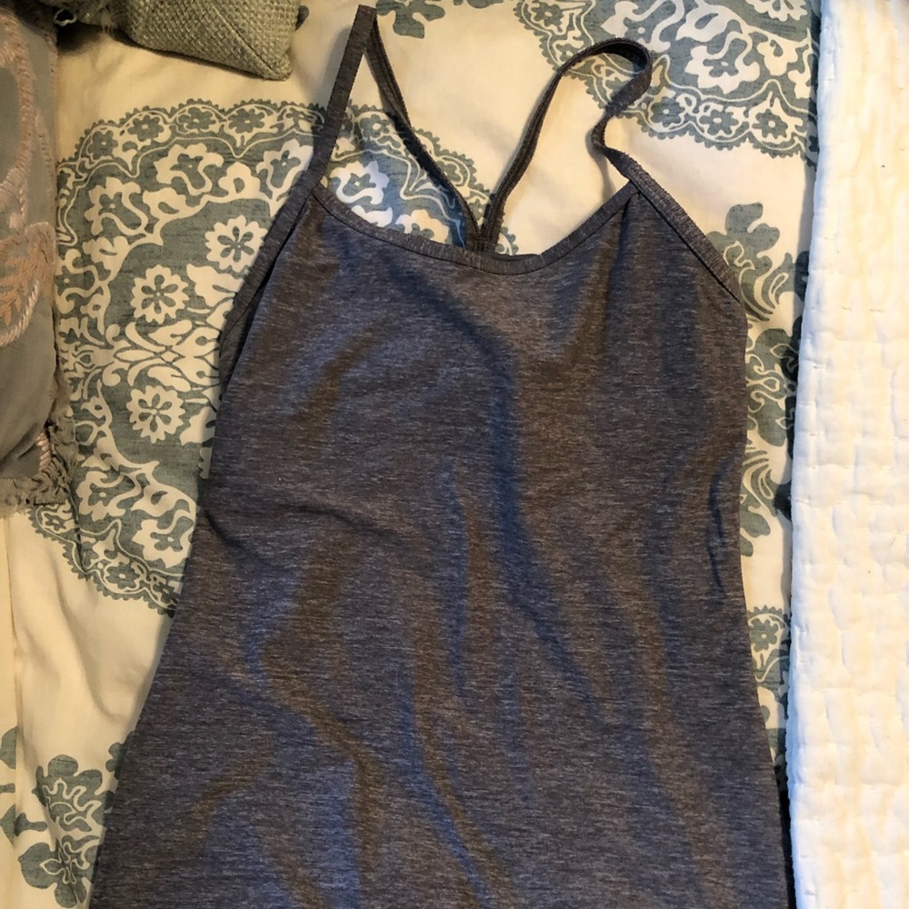 Lululemon Power Y size 6 gray heather